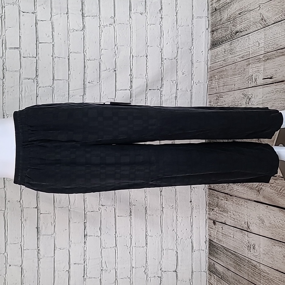 Callahan Silky Flowy Cupro High Rise Wide Leg Pull On Kat Pant in Black - NWT